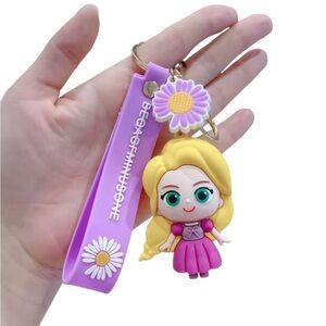 Disney Rapunzel 3D Keychain Wristlet Bag Charm